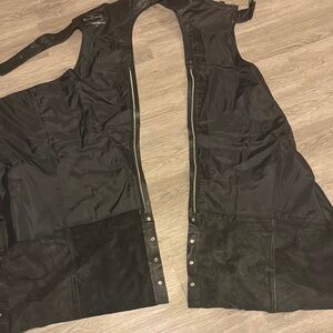 Men's Black Leather chaps